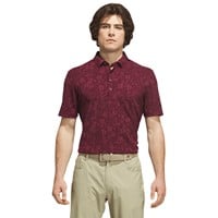 adidas Men's Ultimate365+ Climacool Butterspun Mighty Blossom Printed Golf Polo, Maroon