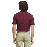 adidas Men's Ultimate365+ Climacool Butterspun Mighty Blossom Printed Golf Polo, Maroon