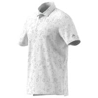 adidas Men's Ultimate365+ Climacool Butterspun Mighty Blossom Printed Golf Polo, White