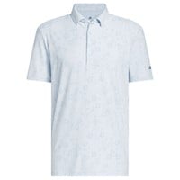 adidas Men's Ultimate365+ Climacool Butterspun Mighty Blossom Printed Golf Polo, Light Blue