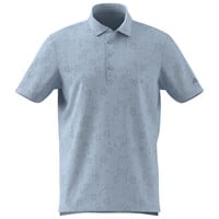 adidas Men's Ultimate365+ Climacool Butterspun Mighty Blossom Printed Golf Polo, Light Blue