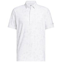 adidas Men's Ultimate365+ Climacool Butterspun Mighty Blossom Printed Golf Polo, White