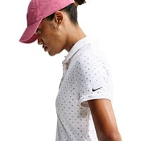 NIKE Women's Dri-Fit Victory Printed Golf Polo, White