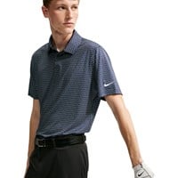 NIKE Men's Dri-Fit Velocity Printed Golf Polo, Navy