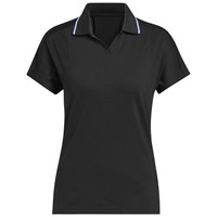 adidas Womens Ultimate365 Club Climacool Golf Polo, Black