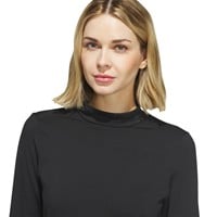 adidas Womens Ultimate365+ Climawarm Golf Mock, Black