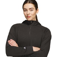 adidas Womens Ultimate365+ Course Control Hybrid 1/4 Zip Pullover, Black