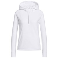 adidas Womens Ultimate365+ Course Control Hybrid 1/4 Zip Pullover, White