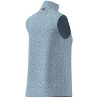 adidas Womens Ultimate365+ Butterspun Floral Golf Mock, Light Blue