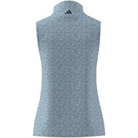 adidas Womens Ultimate365+ Butterspun Floral Golf Mock, Light Blue