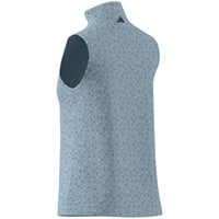 adidas Womens Ultimate365+ Butterspun Floral Golf Mock, Light Blue