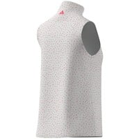 adidas Womens Ultimate365+ Butterspun Floral Golf Mock, White