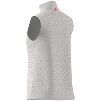 adidas Womens Ultimate365+ Butterspun Floral Golf Mock, White