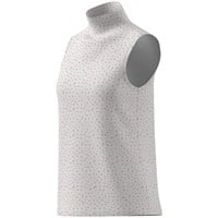 adidas Womens Ultimate365+ Butterspun Floral Golf Mock, White