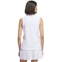 adidas Womens Ultimate365+ Butterspun Floral Golf Mock, White