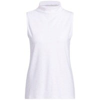 adidas Womens Ultimate365+ Butterspun Floral Golf Mock, White