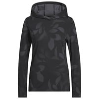 adidas Womens Ultimate365+ Cool Printed Golf Hoodie, Black