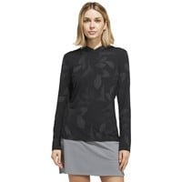adidas Womens Ultimate365+ Cool Printed Golf Hoodie, Black