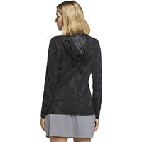 adidas Womens Ultimate365+ Cool Printed Golf Hoodie, Black