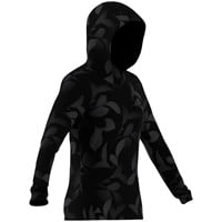 adidas Womens Ultimate365+ Cool Printed Golf Hoodie, Black