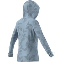 adidas Womens Ultimate365+ Cool Printed Golf Hoodie, Light Blue