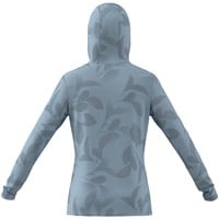 adidas Womens Ultimate365+ Cool Printed Golf Hoodie, Light Blue