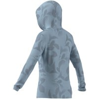 adidas Womens Ultimate365+ Cool Printed Golf Hoodie, Light Blue
