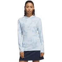 adidas Womens Ultimate365+ Cool Printed Golf Hoodie, Light Blue