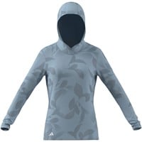 adidas Womens Ultimate365+ Cool Printed Golf Hoodie, Light Blue