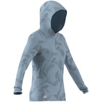 adidas Womens Ultimate365+ Cool Printed Golf Hoodie, Light Blue