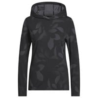 adidas Womens Ultimate365+ Cool Printed Golf Hoodie, Black