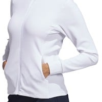 adidas Womens Performance Texture Golf Jacket, White