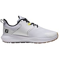 FootJoy Mens Qmotion Golf Shoes, White/Black