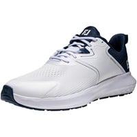 FootJoy Mens Qmotion Golf Shoes, White/Blue