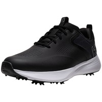 FootJoy Mens Qualifier Golf Shoes, Black/White
