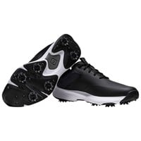 FootJoy Mens Qualifier Golf Shoes, Black/White