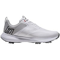 FootJoy Mens Qualifier Golf Shoes, White/Black