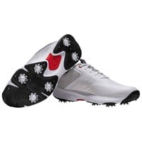FootJoy Mens Qualifier Golf Shoes, White/Black
