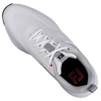 FootJoy Mens Qualifier Golf Shoes, White/Black