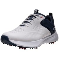 FootJoy Mens Qualifier Golf Shoes, White/Blue