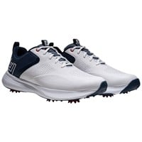 FootJoy Mens Qualifier Golf Shoes, White/Blue