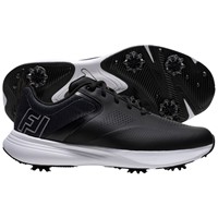 FootJoy Mens Qualifier Golf Shoes, Black/White