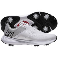 FootJoy Mens Qualifier Golf Shoes, White/Black