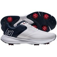 FootJoy Mens Qualifier Golf Shoes, White/Blue