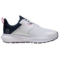 FootJoy Womens Qmotion Golf Shoes, White/Blue