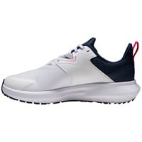 FootJoy Womens Qmotion Golf Shoes, White/Blue