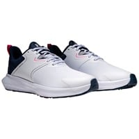 FootJoy Womens Qmotion Golf Shoes, White/Blue