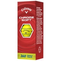 Callaway 2026 Chrome Soft 360 Triple Track Golf Ball, Yellow