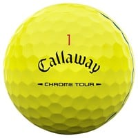 Callaway 2026 Chrome Tour Triple Track Golf Ball, Yellow
