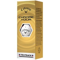 Callaway 2026 Chrome Tour TruTrack Golf Ball, White/Multi